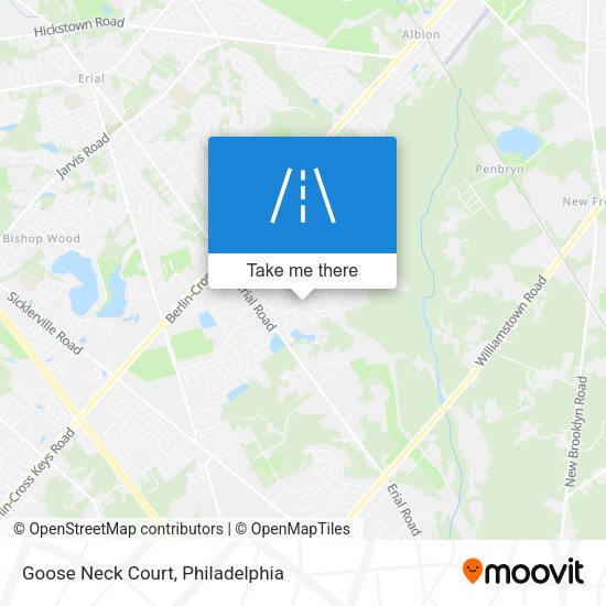 Goose Neck Court map