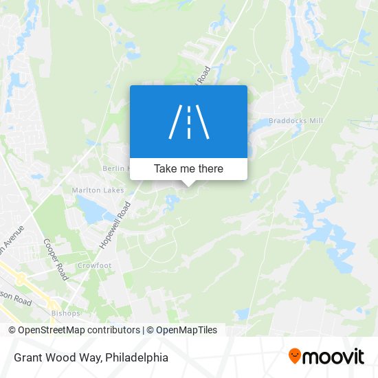 Grant Wood Way map