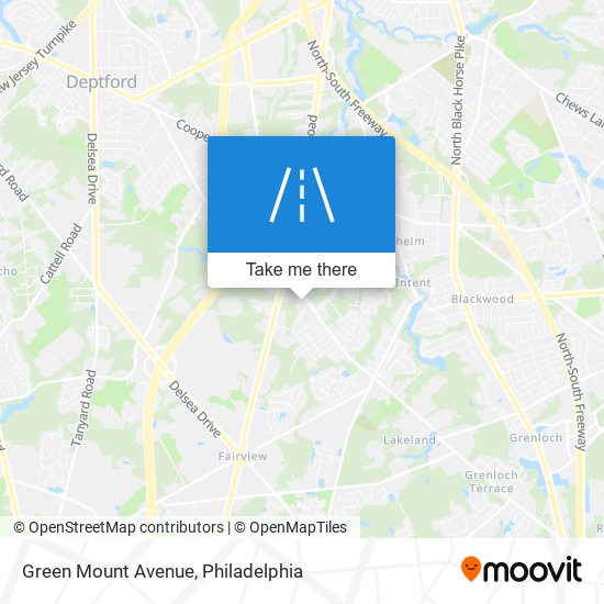 Mapa de Green Mount Avenue