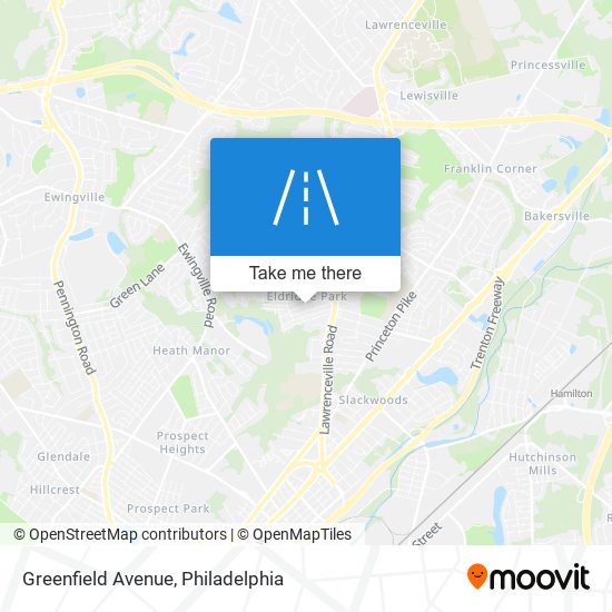 Greenfield Avenue map