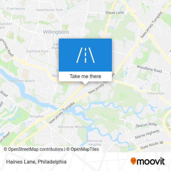 Mapa de Haines Lane