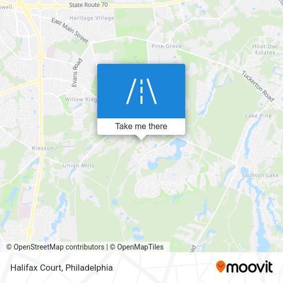 Mapa de Halifax Court