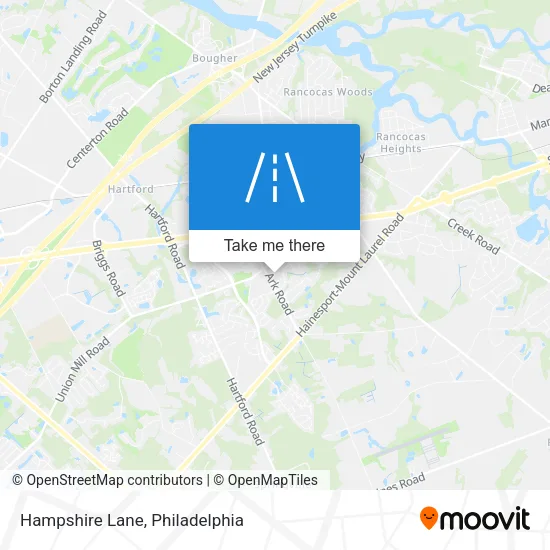 Hampshire Lane map