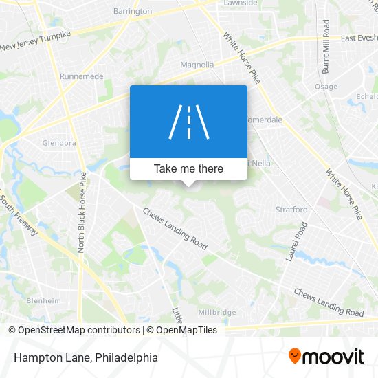 Mapa de Hampton Lane