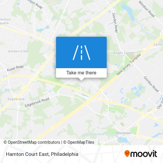 Hamton Court East map
