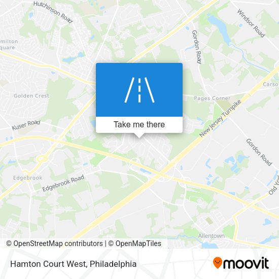 Mapa de Hamton Court West