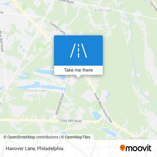 Hanover Lane map