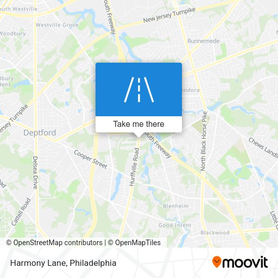 Mapa de Harmony Lane