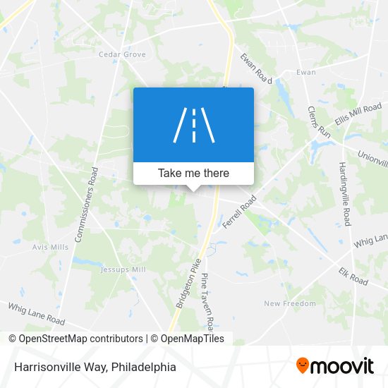 Harrisonville Way map
