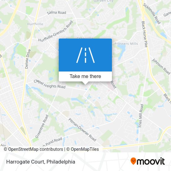 Mapa de Harrogate Court
