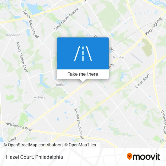 Hazel Court map