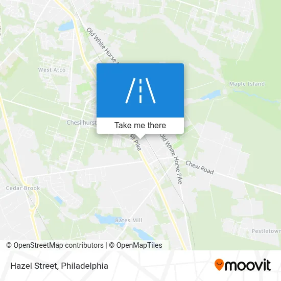 Hazel Street map