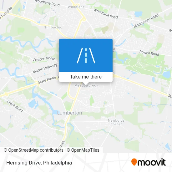 Hemsing Drive map