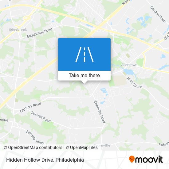 Hidden Hollow Drive map