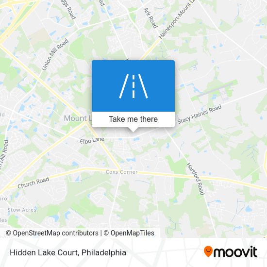 Hidden Lake Court map
