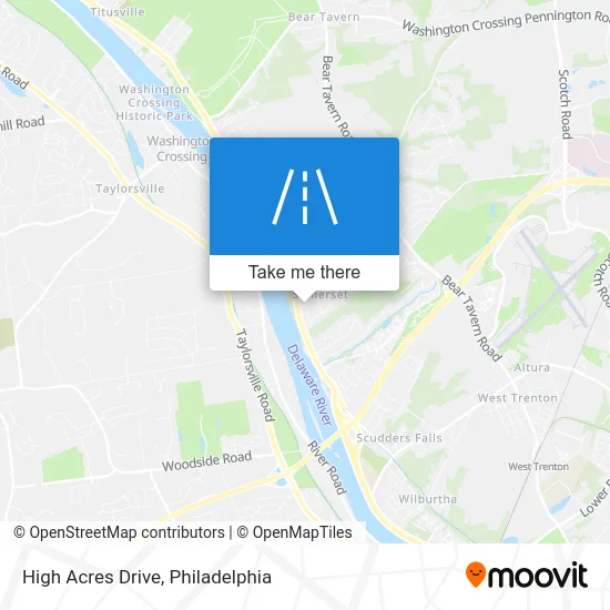 High Acres Drive map