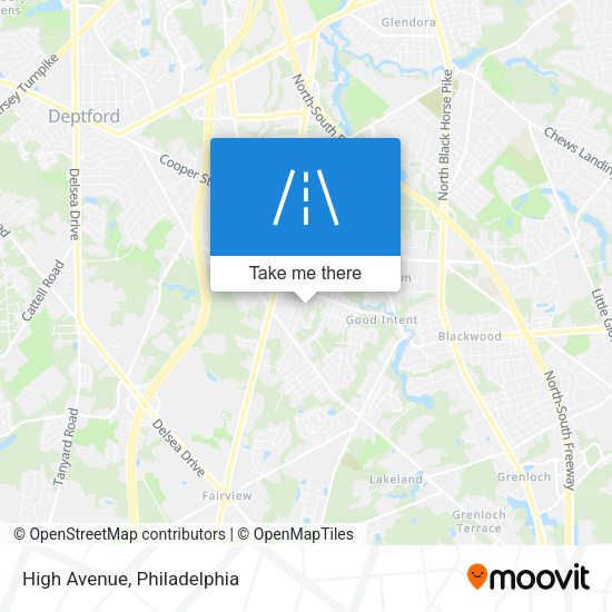 Mapa de High Avenue