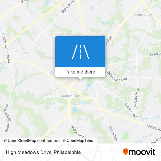 High Meadows Drive map