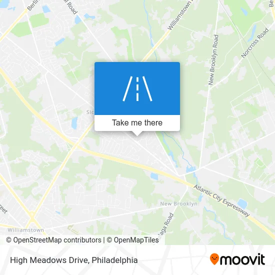 High Meadows Drive map