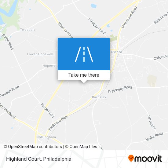 Mapa de Highland Court