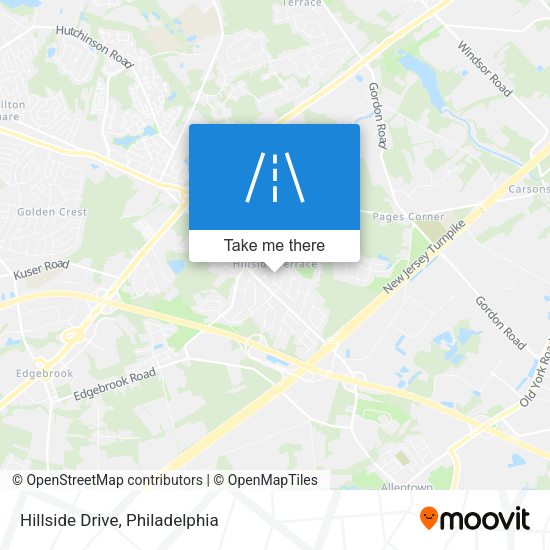 Hillside Drive map