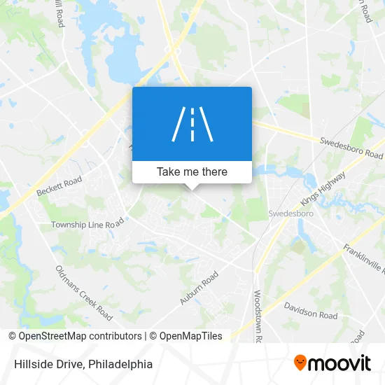 Hillside Drive map
