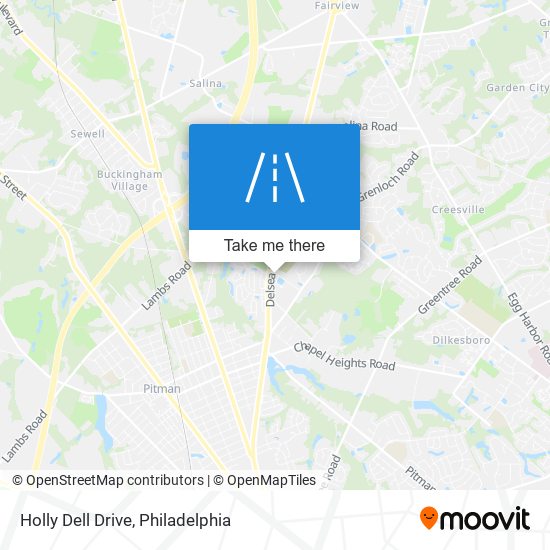 Holly Dell Drive map