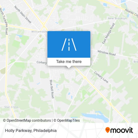 Holly Parkway map