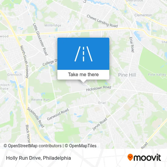 Holly Run Drive map