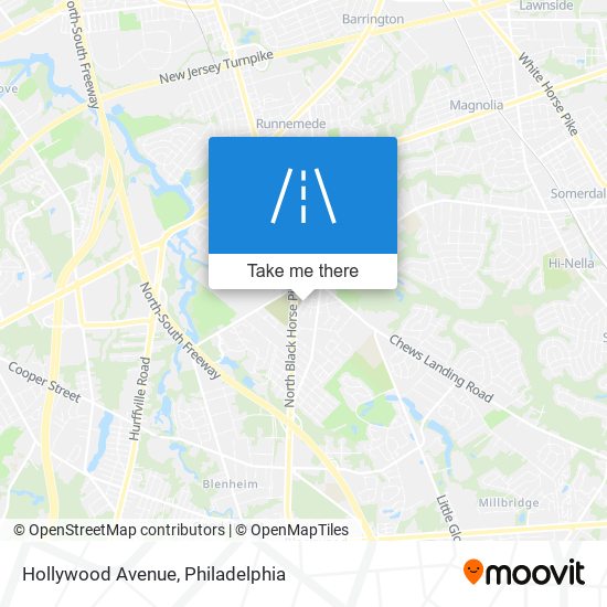 Mapa de Hollywood Avenue