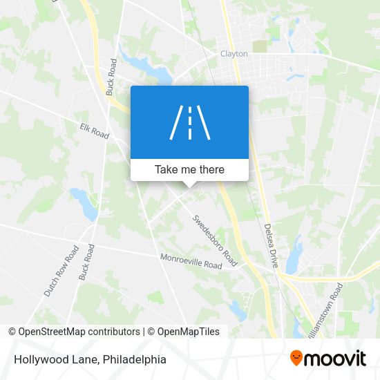 Mapa de Hollywood Lane