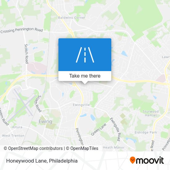 Mapa de Honeywood Lane