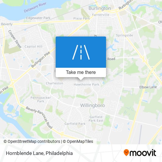 Hornblende Lane map