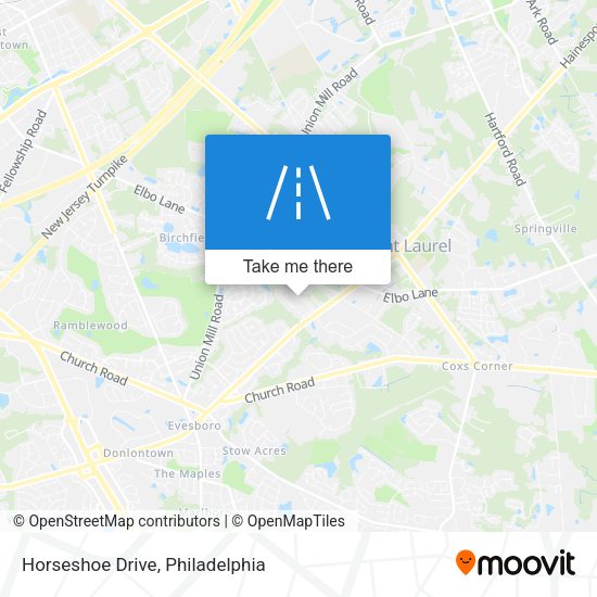 Horseshoe Drive map
