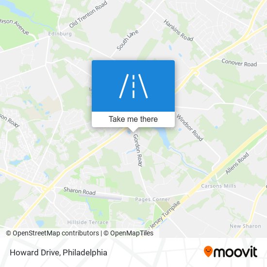 Howard Drive map
