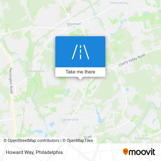Howard Way map