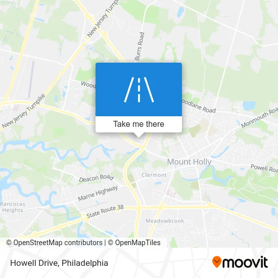 Howell Drive map