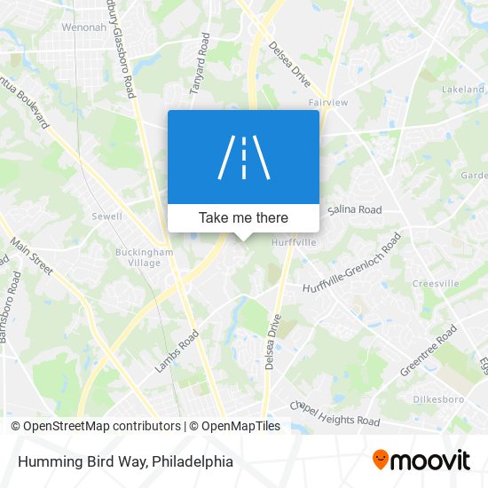 Humming Bird Way map