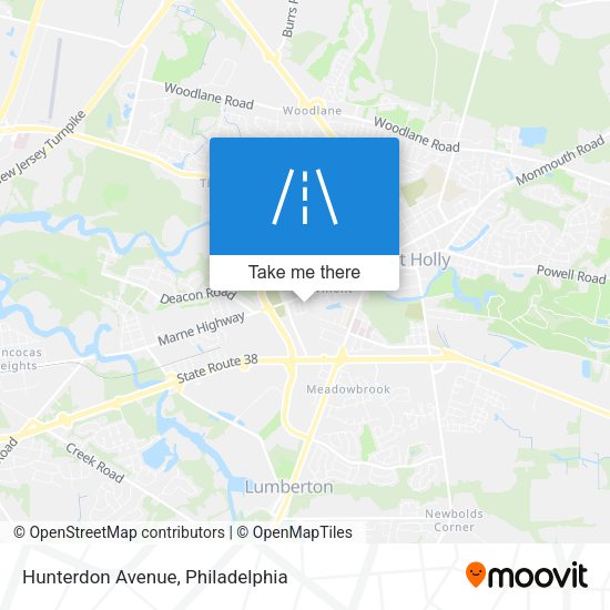 Mapa de Hunterdon Avenue