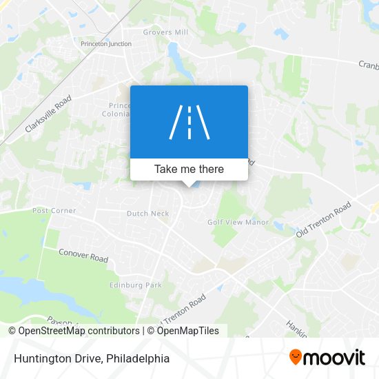 Huntington Drive map