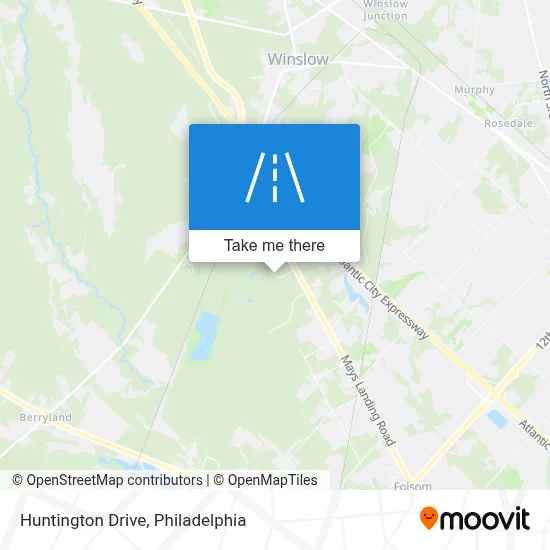 Huntington Drive map