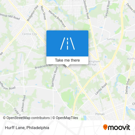 Mapa de Hurff Lane