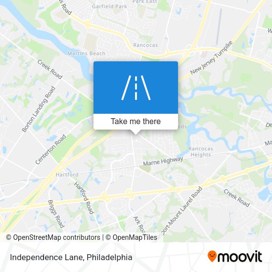 Independence Lane map