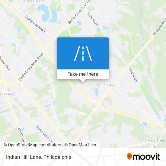 Indian Hill Lane map