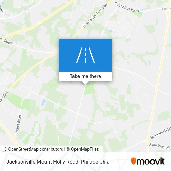 Jacksonville Mount Holly Road map