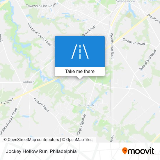 Jockey Hollow Run map