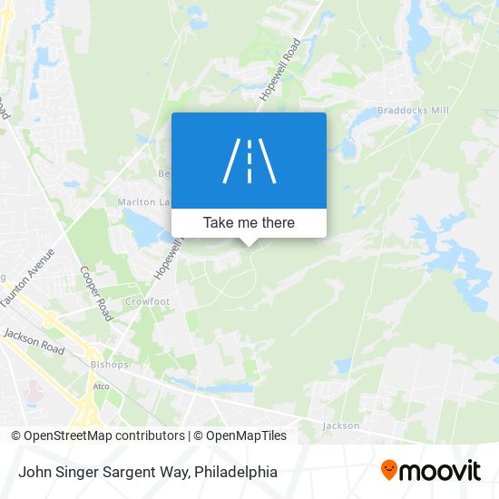 John Singer Sargent Way map