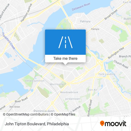 John Tipton Boulevard map