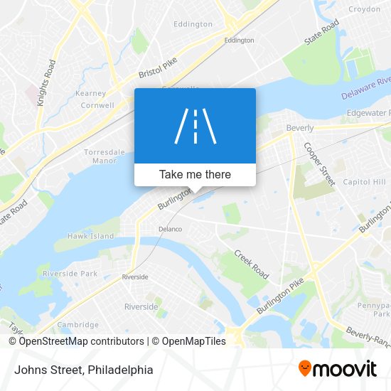 Mapa de Johns Street
