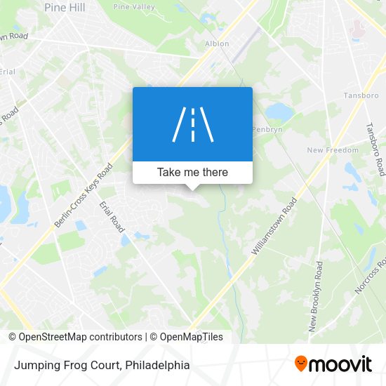 Jumping Frog Court map